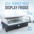 Contradores de exibição refrigerados freezer para deli food